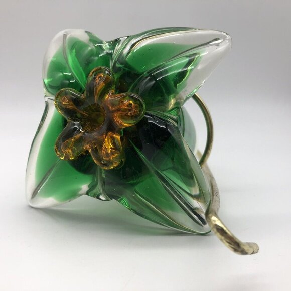 Vintage Murano Sommerso Mandruzzato Art Glass 3 Piece Hanging Bud Vase - Picture 6 of 16